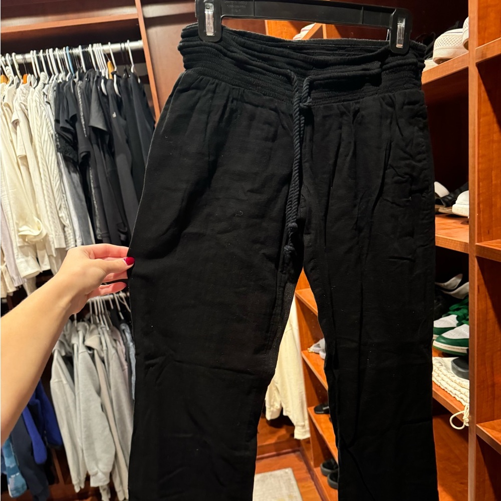 Black Ripcurl linen/cotton pants